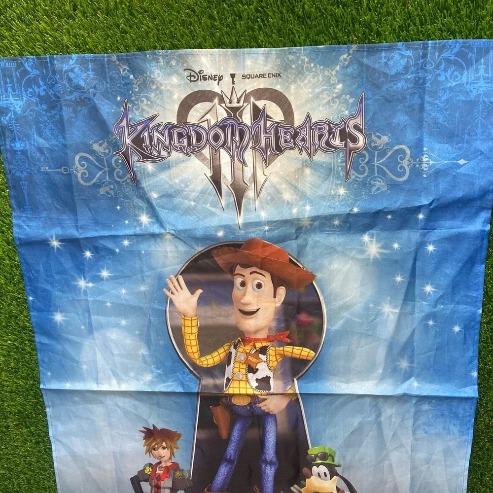 Kingdom Hearts 3 Woody Flag Wall Hanging Tapestry - Disney & Square Enix Promo